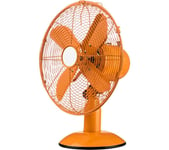 INTERIORS by Premier Portable 12" Desk Fan - Orange, Orange