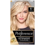 L'Oréal Paris Préférence Infinia Hair Dye (Various Shades) - 9.1 Viking Light Ash Blonde