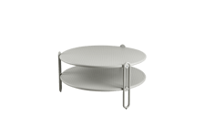 Blixt soffbord light grey ø85