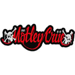 Motley Crue Dr Feelgood logotyp vävd utklippt lapp