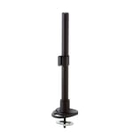 Lindy 400mm Pole with Desk Clamp and Cable Grommet Black
