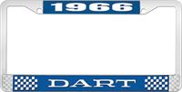 OER LF120166B nummerplåtshållare 1966 dart - blå