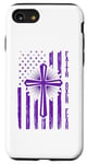 Coque pour iPhone SE (2020) / 7 / 8 Faith Over Fear Jesus Drapeau croix de Pâques pour hommes, femmes, garçons et filles