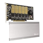 IO Crest 5 Slot M.2 B-Key SATA Base PCI-E 3.0 x2 Bande passante Non-Raid Carte contrôleur Require x16 Slot