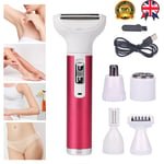 5-in-1 Electric Women Shaver Hair Arm Leg Bikini Face Remover Razor Trimmer Lady