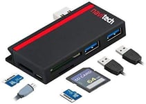 Navitech USB 3.0 Adaptateur De Carte Mémoire avec SD/Micro SD Slots - Compatible avec Le Microsoft Surface Laptop Go - 12.4"