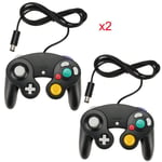 2x Wired Manette Controller Classique Pour Nintendo Gamecube Gc Wii Console