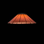 LZF LAMPS Banga SM -LED-riippuvalaisin Ø90cm kirsikkapuu