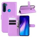 Xiaomi Redmi Note 8T PU Wallet Case Purple