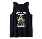 Mens Just a Boy Who Loves Avocado and Funny Dance Hip Hop For Men Tank Top