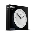 Braun Clock BNC006 Classic Analogue Wall Clock - White New