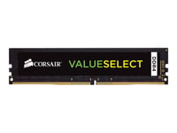 CORSAIR Value Select - DDR4 - module - 16 Go - DIMM 288 broches - 2666 MHz / PC4-21300 - CL18 - 1.2 V - mémoire sans tampon - non ECC