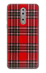 Tartan Red Pattern Case Cover For Nokia 8