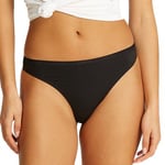 Calvin Klein Trosor Perfectly Fit Basic Thong Svart Small Dam