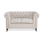 Manor House 2-sitssoffa Chesterfield Deluxe Sammet 2-sits Soffa 653669