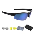 BBB Cycling Biking Glasses I Cycling Sunglasses With Travelcase I Sport Glasses Polycarbonate Frame I 3 changeable lenses I Impress BSG-58T