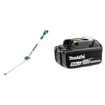 Makita DUN500WZ 18V Li-ion LXT Brushless Pole Hedge Trimmer - Batteries and Charger Not Included & Genuine 197280-8 BL1850B 18V 5.0 Ah Li-ion Battery