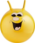 TOYRIFIC JUMP N BOUNCE YELLOW SMILEY INFLATABLE RETRO SPACE HOPPER BALL SKIPPY