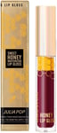 Moisturizing Lip Gloss - Honey Lip Glow Oil Cherry | Lip Comfort Oil Shimmer Tin