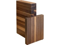 Magnetic Block For 6 Knives Made Of Artelegno Walnut Wood