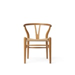 Carl Hansen - CH24 Child Oak Oil FSC® 70% Natural Cord - Barnstolar - Beige - Naturmaterial/Trä