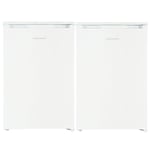 Cookology White 55cm Freestanding Side-by-Side Undercounter Fridge Freezer Pack