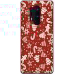 OnePlus 8 Pro Transparent Mobilskal Julmönster