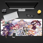 DATE A LIVE XXL Gaming Mouse Pad - 900 x 400 x 3 mm – extra large mouse mat - Table mat - extra large size - improved precision and speed - rubber base for stable grip - washable-4_300x800