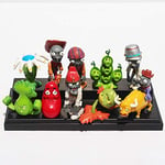 XINKANG Pea Shooter Toys 10pcs/set PVZ Plant VS Zombie Pea Pod Bonk Choy Snapdragon Zombie Bull Rider PVC Doll Collective Figure Model Toys