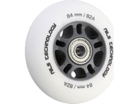 Nils Extreme Pu 84X24 82A Białe Matowe (4 Szt.) + Abec-9 Chrome (8 Szt.)  Nils Extreme