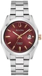 Bulova 98B422 Men's Surveyor (39mm) Red Dial / Stainless Watch