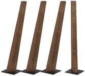 Frigg, Bordben til plankebord, Egetræ by House of Sander (H: 70 cm. B: 4.4 cm. L: 5 cm., Mørk)