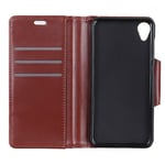 Flip Case for Sony Xperia XA1 Plus, Business Case with Card Slots, Leather Cover Wallet Case Kickstand Phone Cover Shockproof Case for Sony Xperia XA1 Plus (Brown)