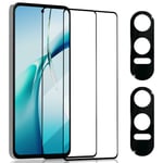 2-Pack OnePlus Nord CE4 Lite 5G Skärmskydd & 2-Pack linsskydd - Härdat Glas 9H - Super kvalitet 3D