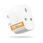 Smart Plug Works with Alexa, Apple HomeKit Siri, Google Home - Refoss Wifi Plug Alexa Smart Sockets Support App Remote Control, Voice Control, Timer, Offline Control, 13A, No Hub Required - 1 Pack