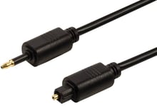 Optisk MiniPlug / Toslink digital kabel - 1.5 m