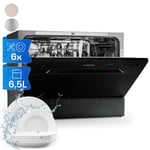 Dishwasher Freestanding Dish Washer Cleaner Table Top Portable 1380 W Black