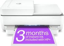 HP Envy 6430e All in One Colour Printer with 3 months of Instant Ink with HP+, 