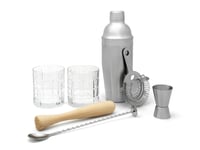 Leopold Vienna Lv233024, Barsked, Cocktail Strainer, Fyracentilitersmått, Mixerglas, Muddler, Maracas, Silver, Transparent, 2 Styck, 325 Mm, 427 Mm, 100 Mm