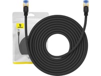 Cat 7 Braided Network Cable Baseus Ethernet Rj45, 10Gbps, 10M (Black)
