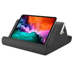 MoKo Tablet Stand Pillow, iPad Pillow Stand with Two-angle Soft Tablet Stand, Compatible with any Size Tablet/Phone (up to 12.9in) Fit iPad 10.2" 2020, New iPad Air 4 3, iPad Pro 11 2020 - Space Gray