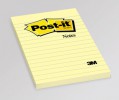 3M Post-it Klistrelapper 102x152 lin. gul 7000033838