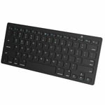 Black Thin Wireless Bluetooth Keyboard For Huawei Qua Tab 02