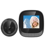 Gotrays - 2,4 pouces Mini judas numérique visionneuse porte caméra intelligente sans fil à distance vidéo sonnette intelligente visuelle interphone