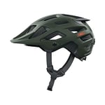ABUS Casque MTB Moventor 2.0 - Casque de vélo confortable pour le tout-terrain - Casque All-Mountain - pour hommes et femmes - Vert Mat, M