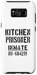 Coque pour Galaxy S8+ Slogan humoristique « Kitchen Prisoner »