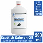 Petastical Pure Scottish Salmon Oil For Dogs And Cats | Fish Oil Omega 3 500ml