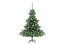 Be Basic Nordmann kunstig juletre med LED og kulesett gran 120 cm -
