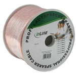 InLine - Câble de haut-parleur - 2.5 mm² - fil dénudé pour fil dénudé - 50 m - transparent
