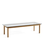 HAY - Kofi Wb Lacquered Oak 140 X 50 Clear Glass - Soffbord - Martin Solem - Träfärgad - Glas/Trä